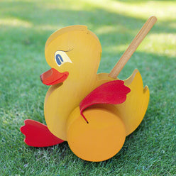 walking duck push toy