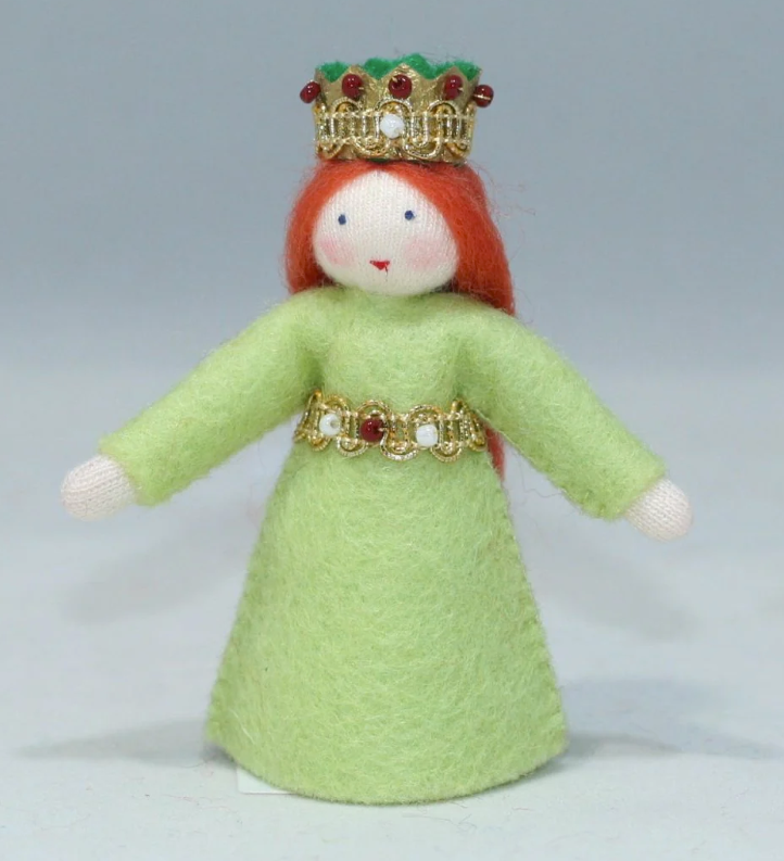Princess Fairy Felt Doll, Green Dress Princess Fairy Felt Doll, Green Dress