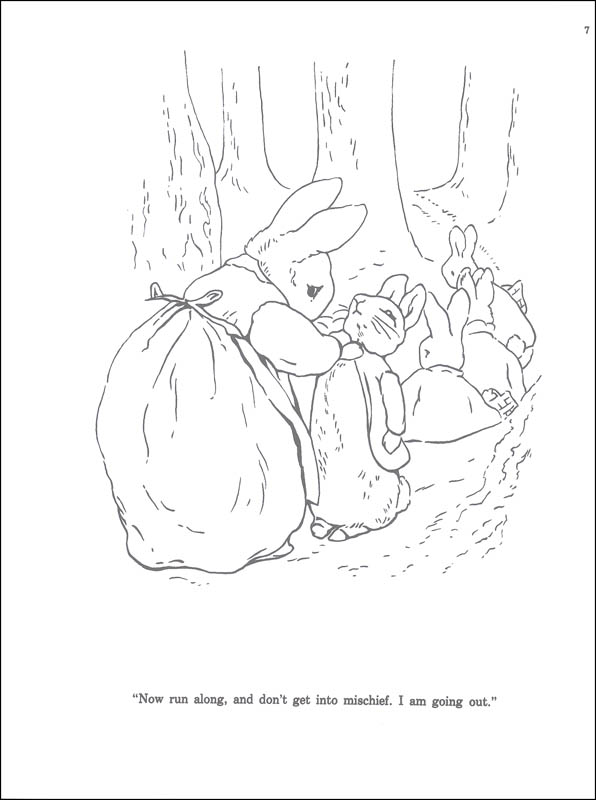 peter rabbit coloring book